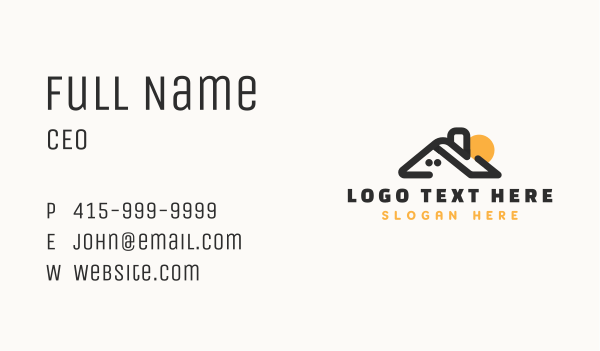 Home Builder Sunrise Business Card Design Image Preview