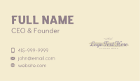 Floral Watercolor Wordmark  Business Card Image Preview