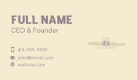 Floral Watercolor Wordmark  Business Card Image Preview