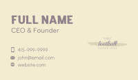 Floral Watercolor Wordmark  Business Card Image Preview