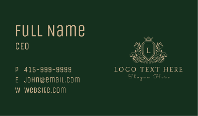 Premium Shield Firm Business Card Image Preview