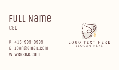 Woman Style Jewelry Business Card Image Preview