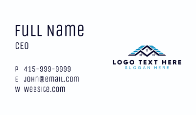 House Roofing Apartment Business Card Image Preview