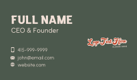 Athletic Retro Wordmark Business Card Image Preview