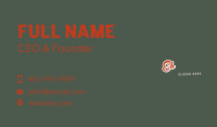 Athletic Retro Wordmark Business Card Image Preview