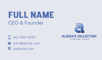 Blue Company Letter A & C Business Card Image Preview