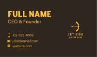 Golden Sparrow Archery Business Card Image Preview