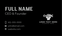 Iron Fist Mechanic Business Card Image Preview