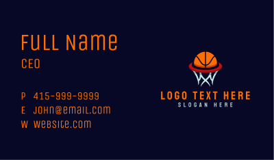 Ball Hoop Basketball Business Card Image Preview