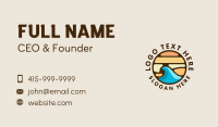 Surfing Wave Beach Business Card Image Preview