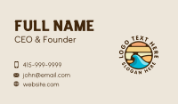 Surfing Wave Beach Business Card Image Preview