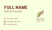 Green Chameleon Branch Business Card Image Preview