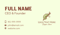 Green Chameleon Branch Business Card Image Preview