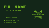 Shovel Plant Emblem Business Card Image Preview