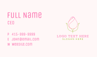 Rose Bud Minimalist Business Card Image Preview
