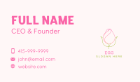 Rose Bud Minimalist Business Card Image Preview