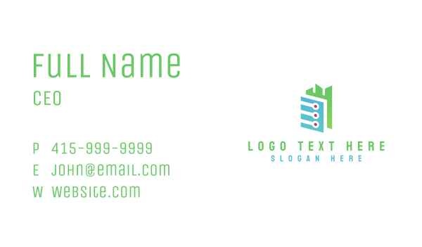 Tech City Business Card Design Image Preview