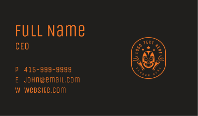 Luchador Mask Beer Business Card Image Preview