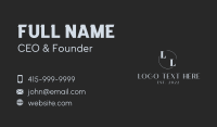 Gray Modern Lettermark Business Card Image Preview