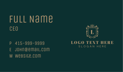 Leaf Shield Boutique Business Card Image Preview