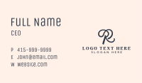 Salon Styling Boutique Letter R Business Card Image Preview