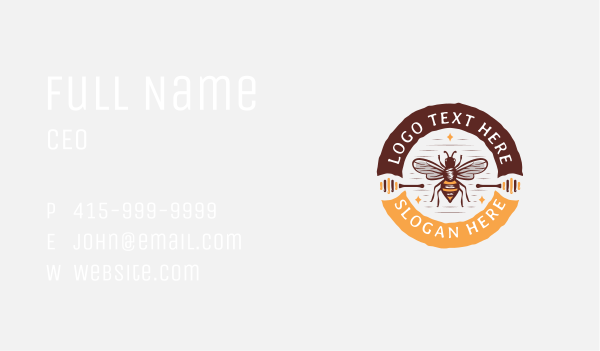 Honey Bee Farm Business Card Design Image Preview