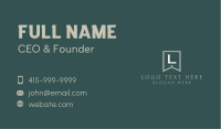 Elegant Classic Letter  Business Card Image Preview