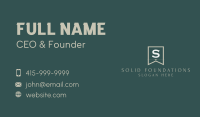 Elegant Classic Letter  Business Card Image Preview