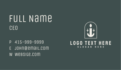 Premium Handmade Candle Business Card Image Preview
