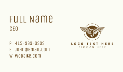 Wildlife Eagle Hunting Business Card