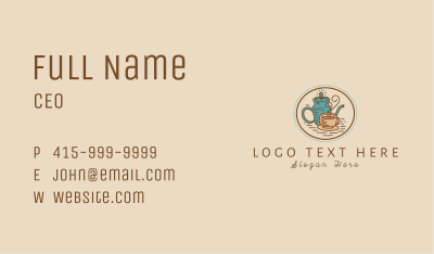 Vintage Coffeehouse Business Card Image Preview
