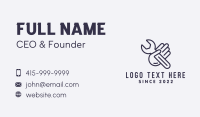 Handyman Wrench Tool Business Card Design