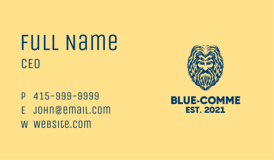 Blue God Avatar Business Card Image Preview