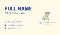 Power Drill Hand Drawing Business Card Image Preview