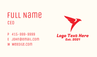 Red Flying Eagle Business Card Image Preview
