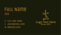 Gold Cutlery Diner Business Card Image Preview