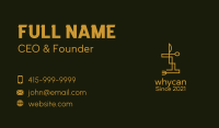Gold Cutlery Diner Business Card Image Preview