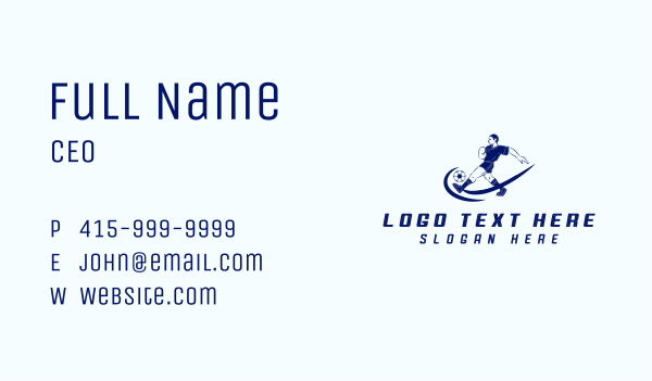 Soccer Ball Team Athlete Business Card Design Image Preview