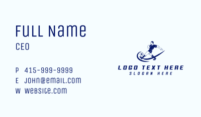 Soccer Ball Team Athlete Business Card Image Preview
