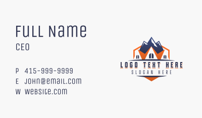 Realty Roofing Construction Business Card Image Preview