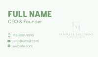 Flower Boutique Letter  Business Card Image Preview