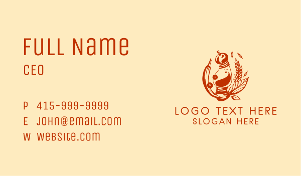 Chili Spice Condiment Business Card Design Image Preview