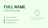 Tea Leaf Line Art Business Card Image Preview