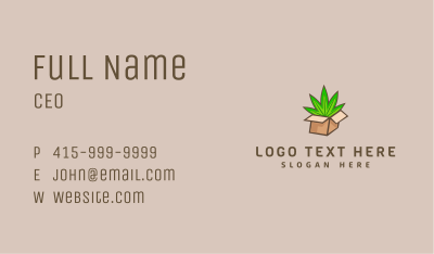 Weed Hemp Package Business Card Image Preview