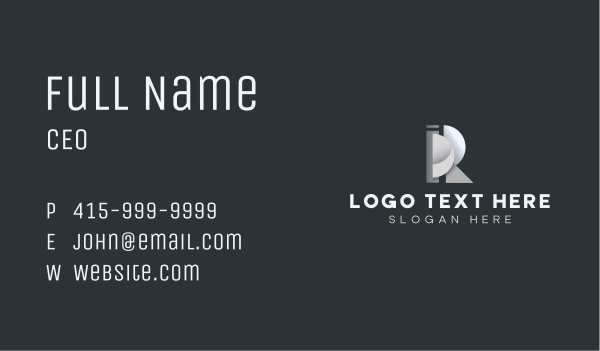 Construction Builder Letter R Business Card Design Image Preview