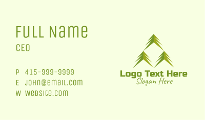 Palm Tree Forestry Business Card Image Preview