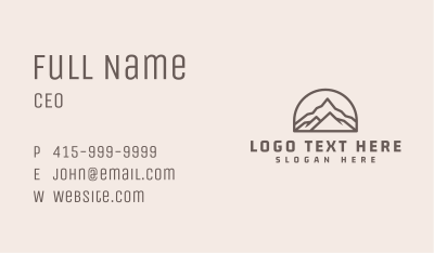 Mountain Nature Park Business Card Image Preview