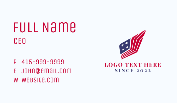 American Flag Stripes Business Card Design Image Preview