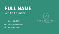 Cursive Elegant Lettermark Business Card Image Preview