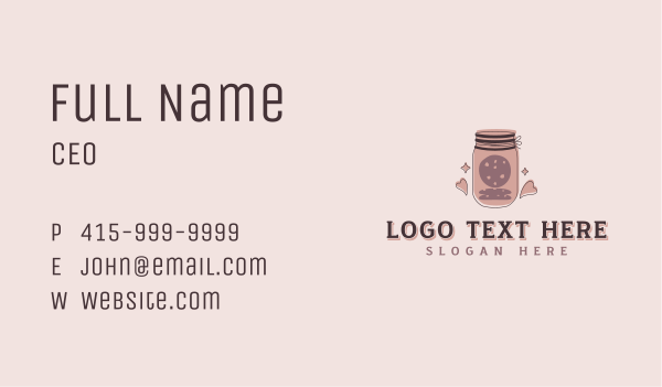 Sweet Cookie Jar Business Card Design Image Preview